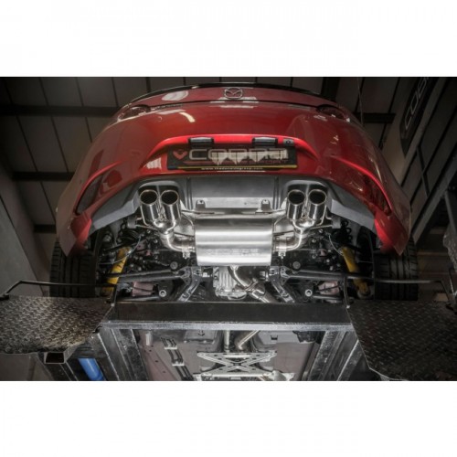 Cobra Sport Dual Exit Cat Back Exhaust Non Resonated Mazda Mx5 Nd