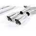 Milltek Sport Cat-back Exhaust Resonated (quieter). Polished Tips