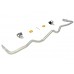 Whiteline Rear Sway Bar 24mm H/Duty Blade Adjustable Nissan 370Z